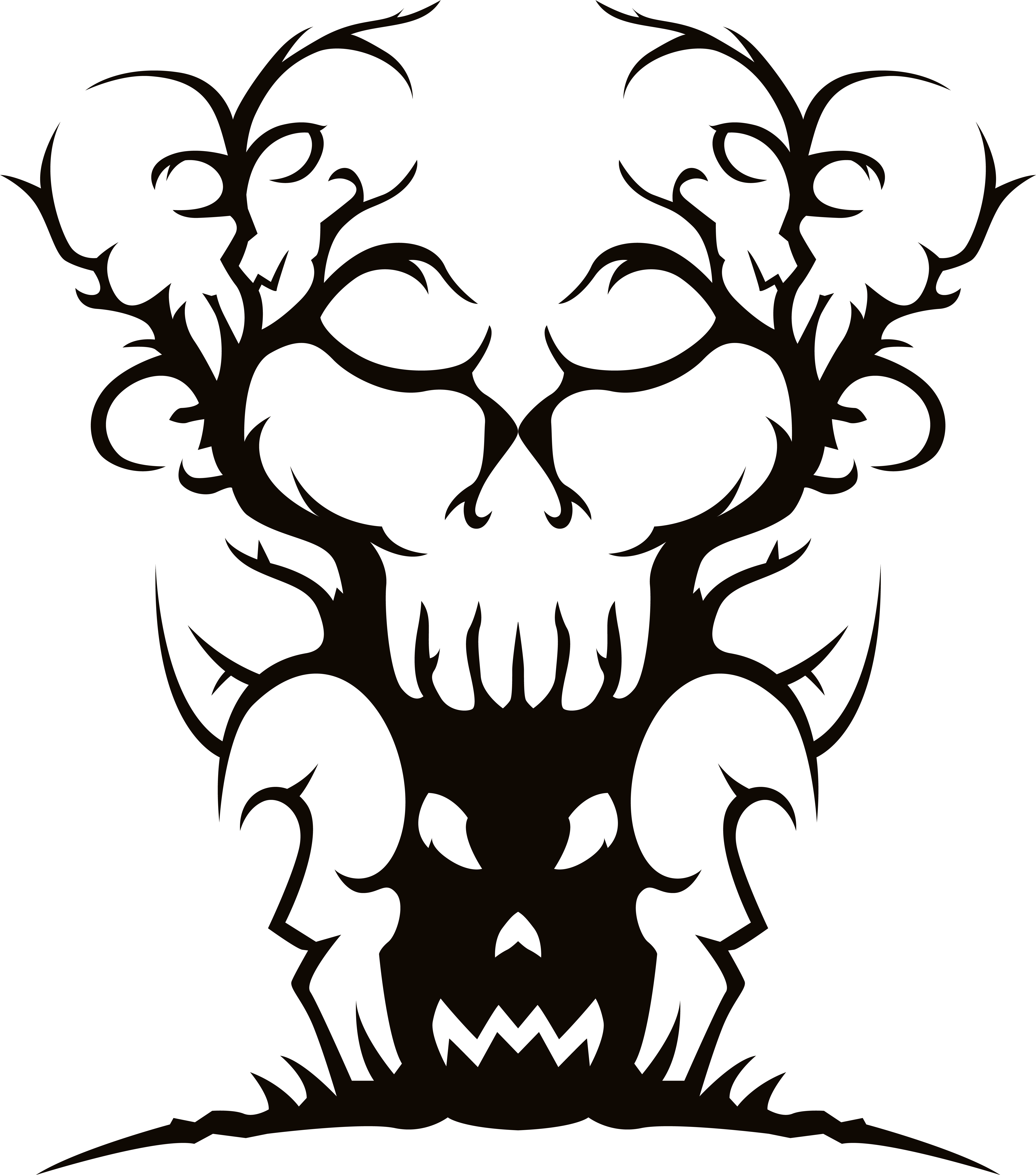 Branch Clipart Creepy - Branch Clipart Creepy (5359x6065)