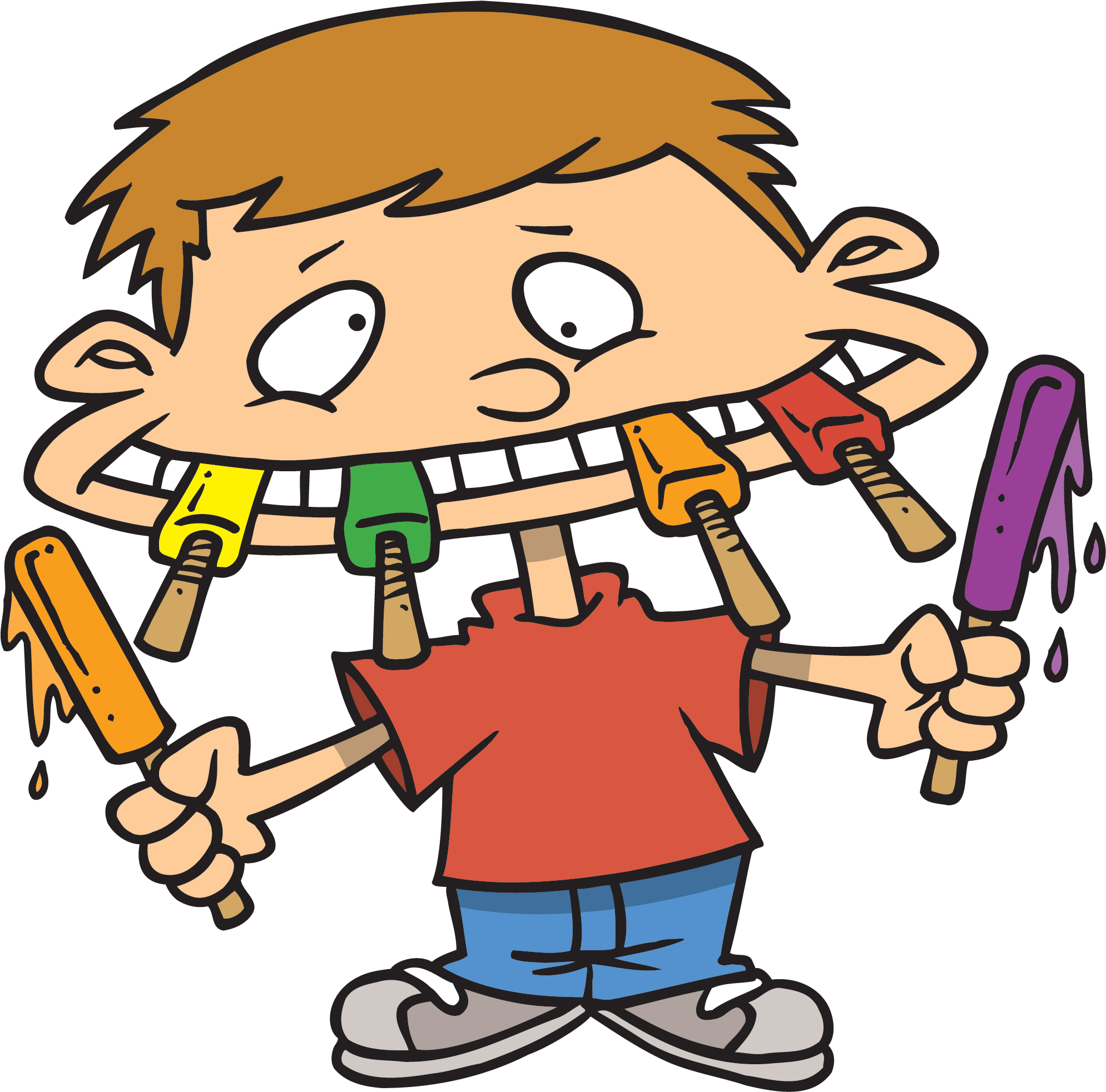 Eating Junk Food Clipart - Eating Junk Food Clipart (2000x1975)