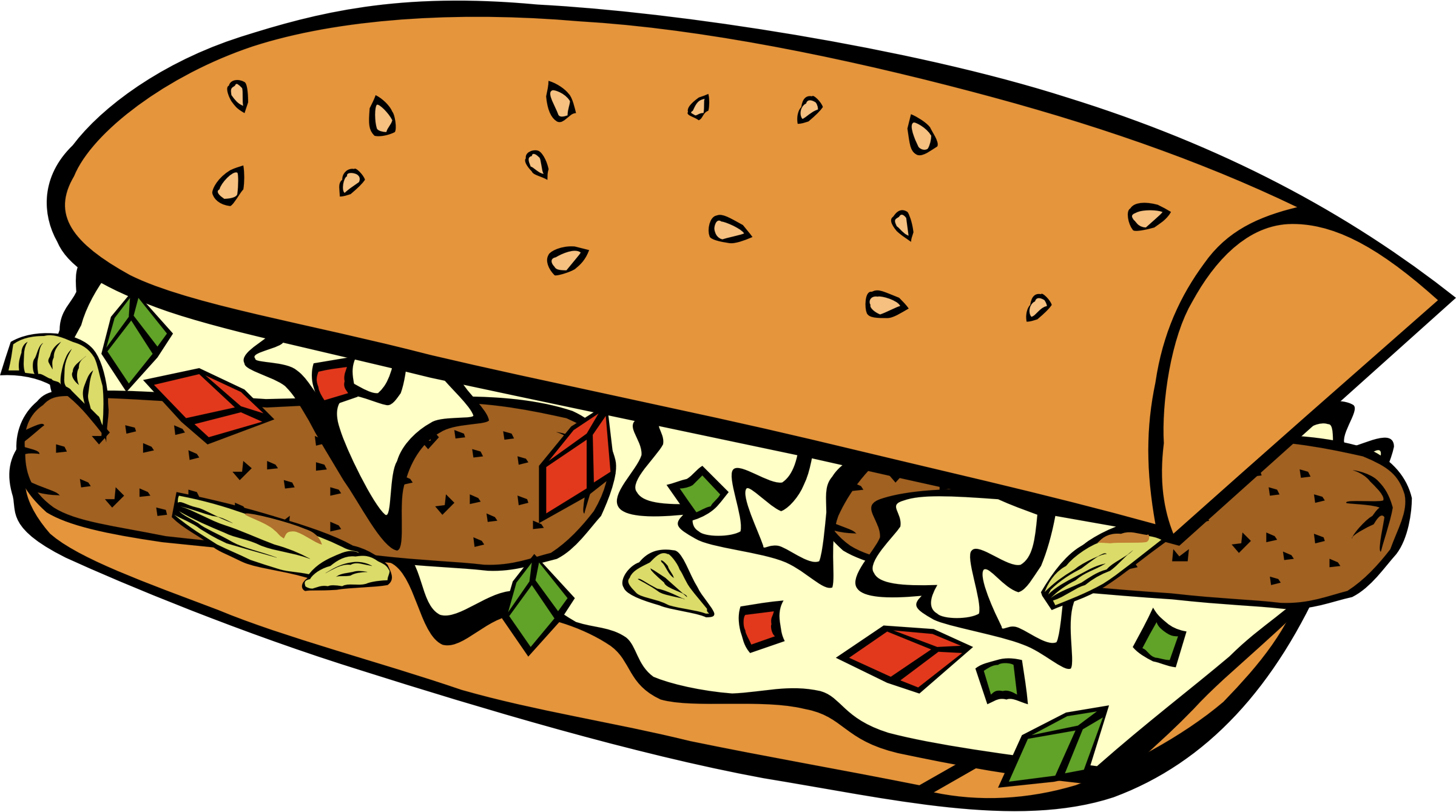 Big Image - Food Clipart Png (2400x1339)