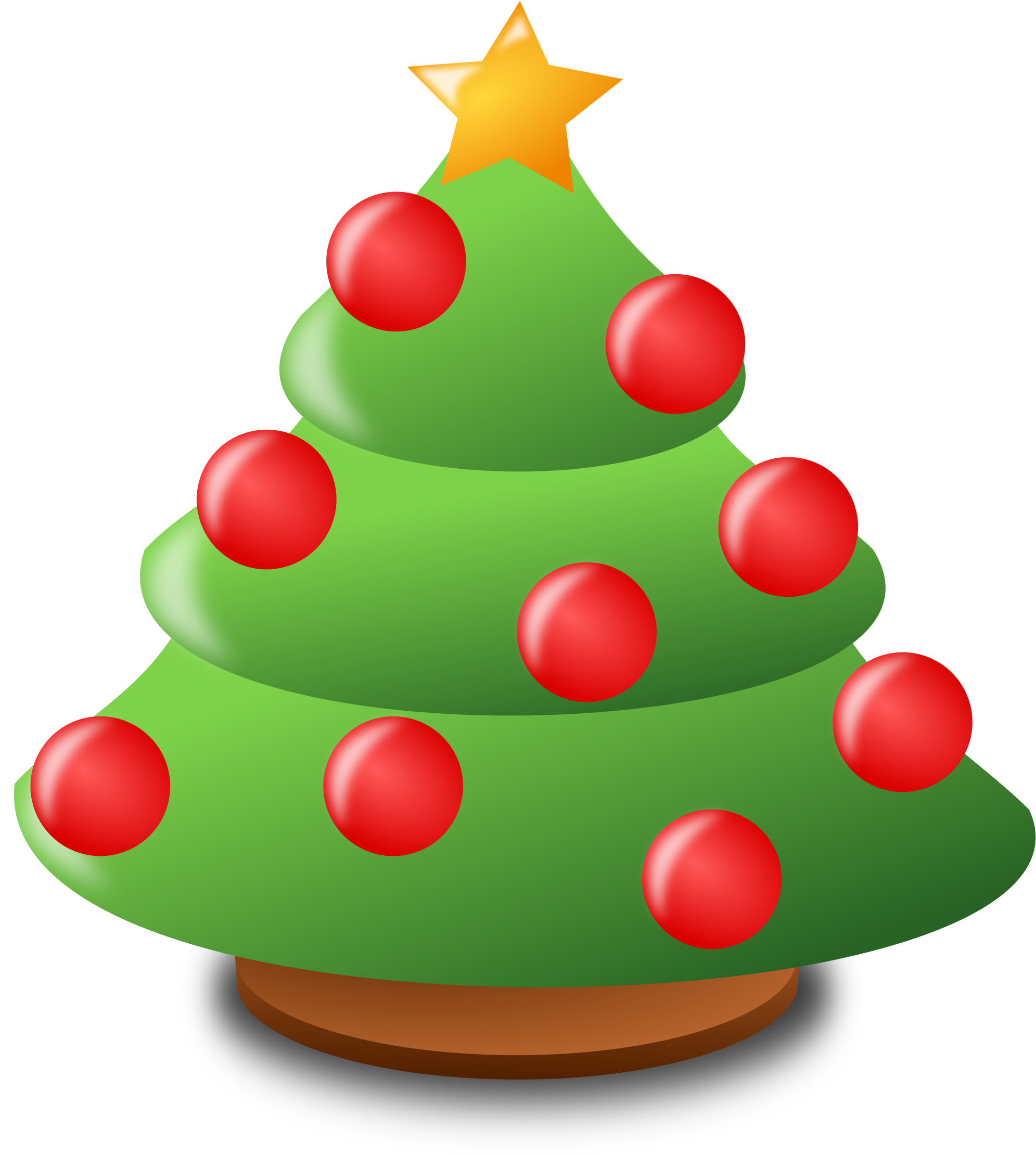 Xmas Tree Clipart (2400x2400)