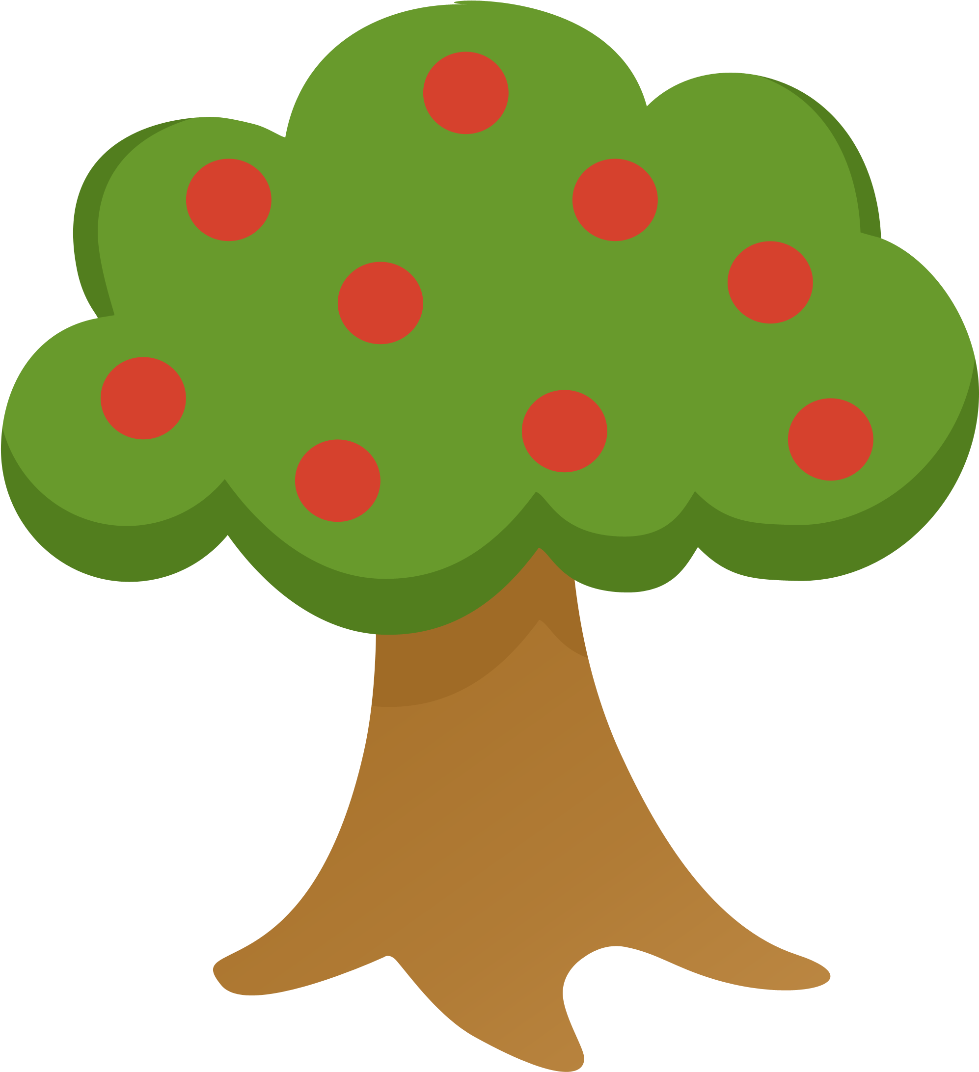 Farm Tree Clipart (1994x2209)