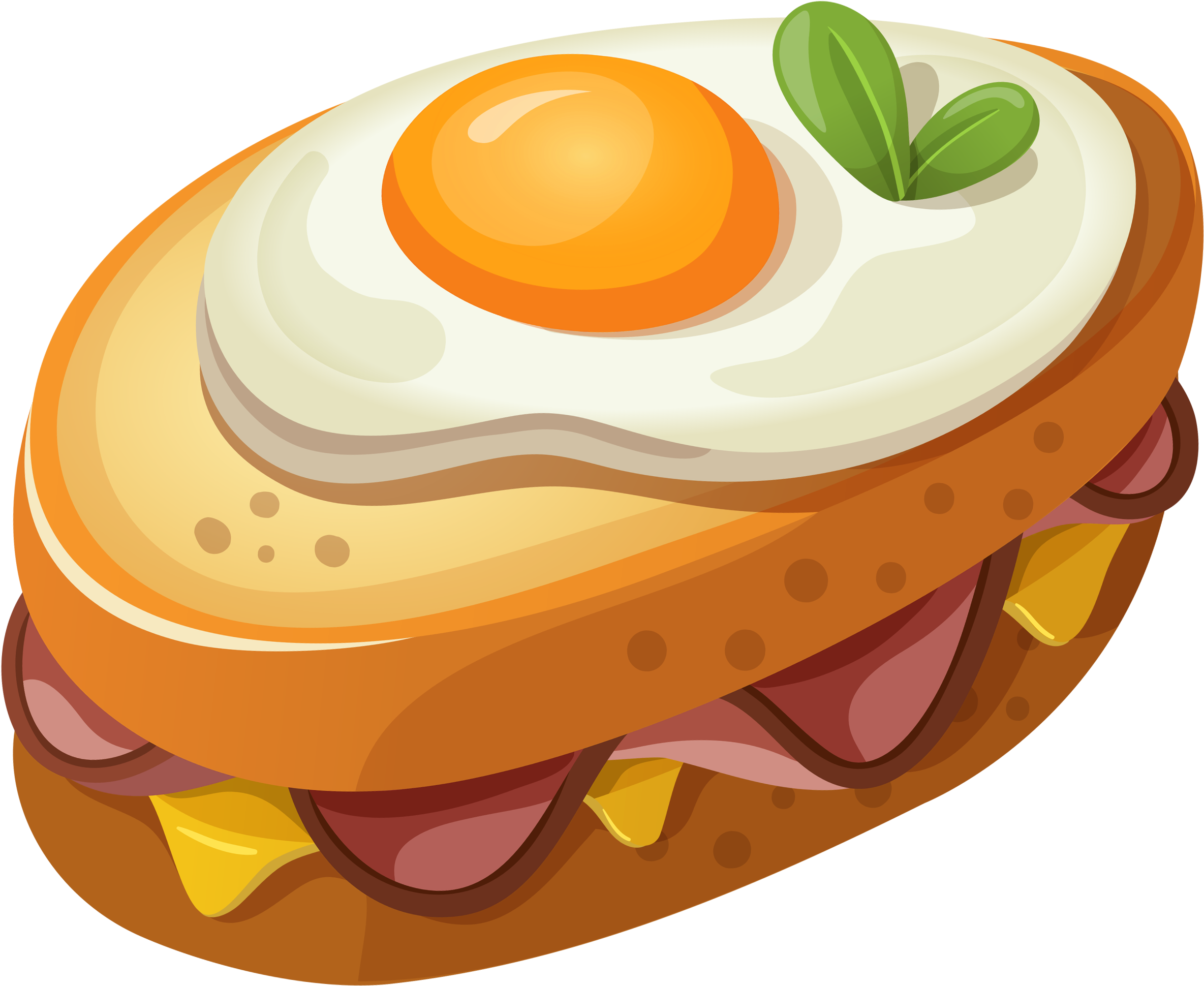 Sandwich With Egg Clipart Vector Picture - Food Png Clipart (2526x2078)