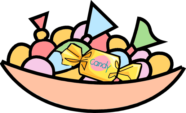 Halloween Candy Border Clip Art - Halloween Candy Border Clip Art (600x364)