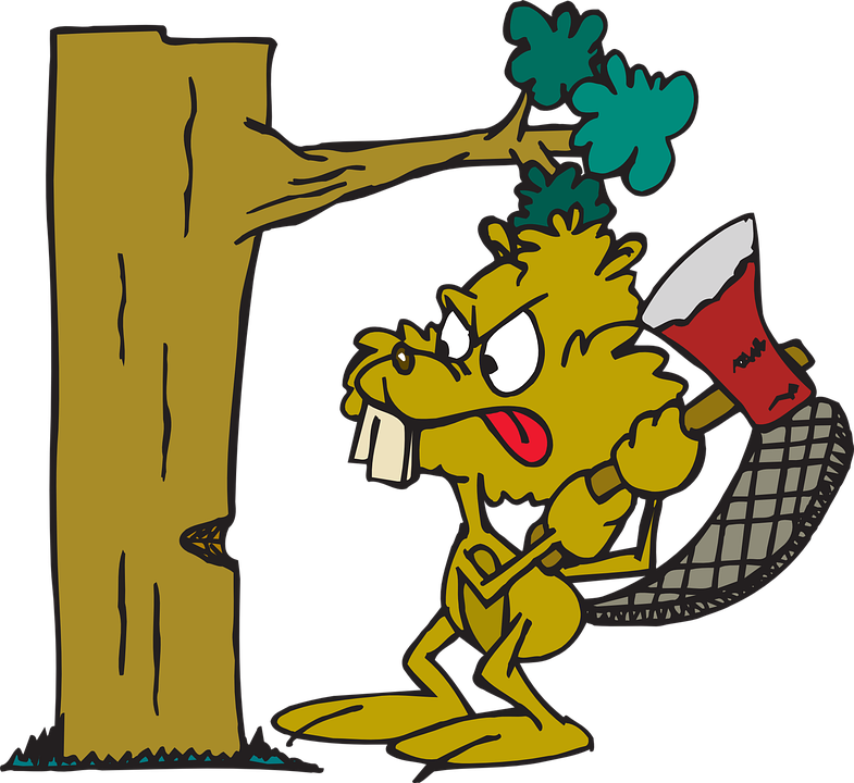 Cutting Down Tree Cartoon (785x720)