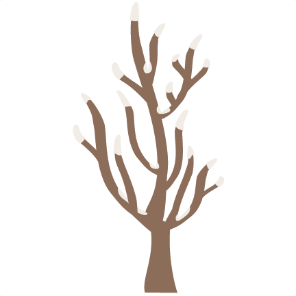 Winter Trees Clip Art Border - Illustration (432x432)