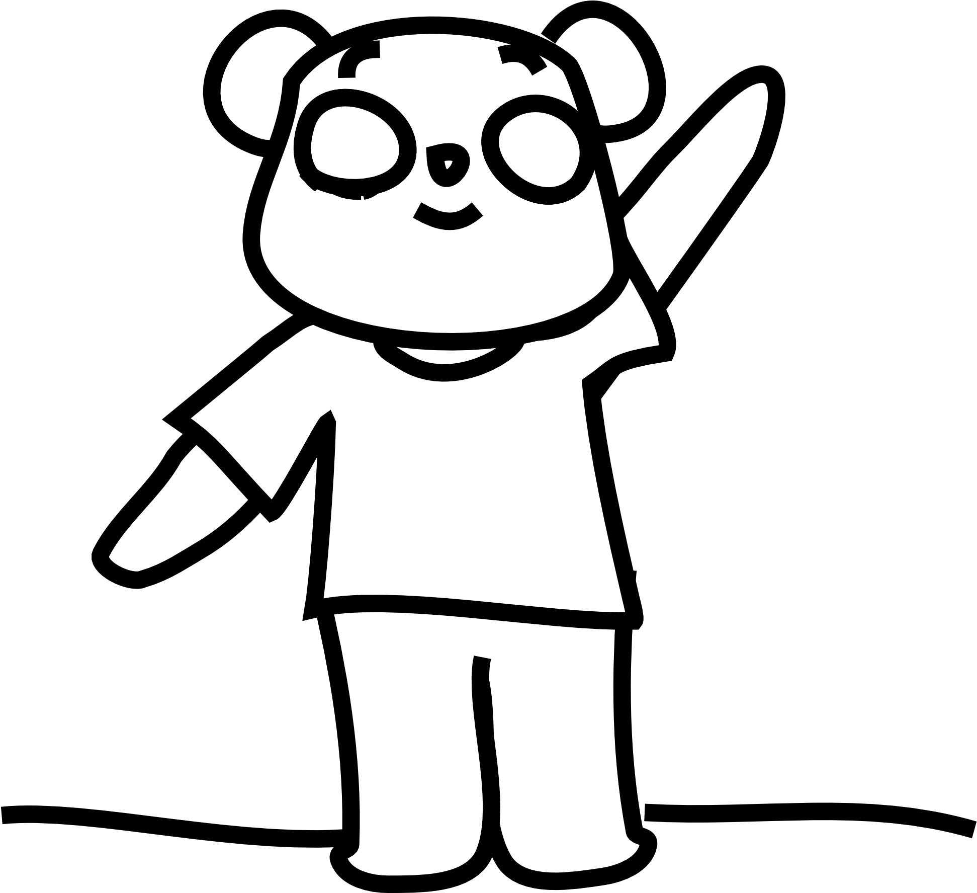 Sun Black And White Happy Sun Clipart Black And White - Gummy Bear Coloring Pages Png (1969x1774)