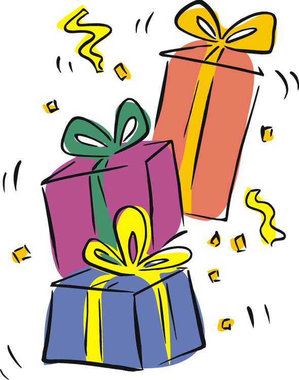 Birthday Present Clipart Birthday Present Clip Art - Gift Birthday Clip Art (590x750)