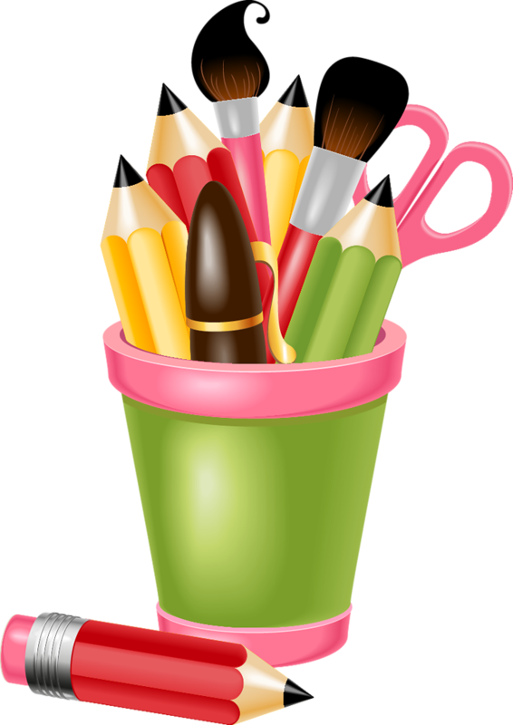Разное - School Tools Clipart (566x800)