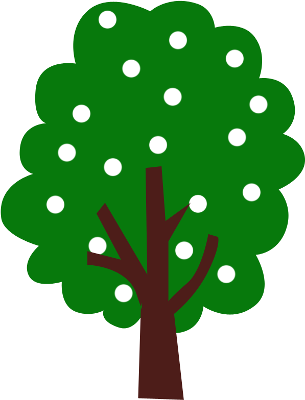 Summer Trees Clipart - Patchwork (600x800)