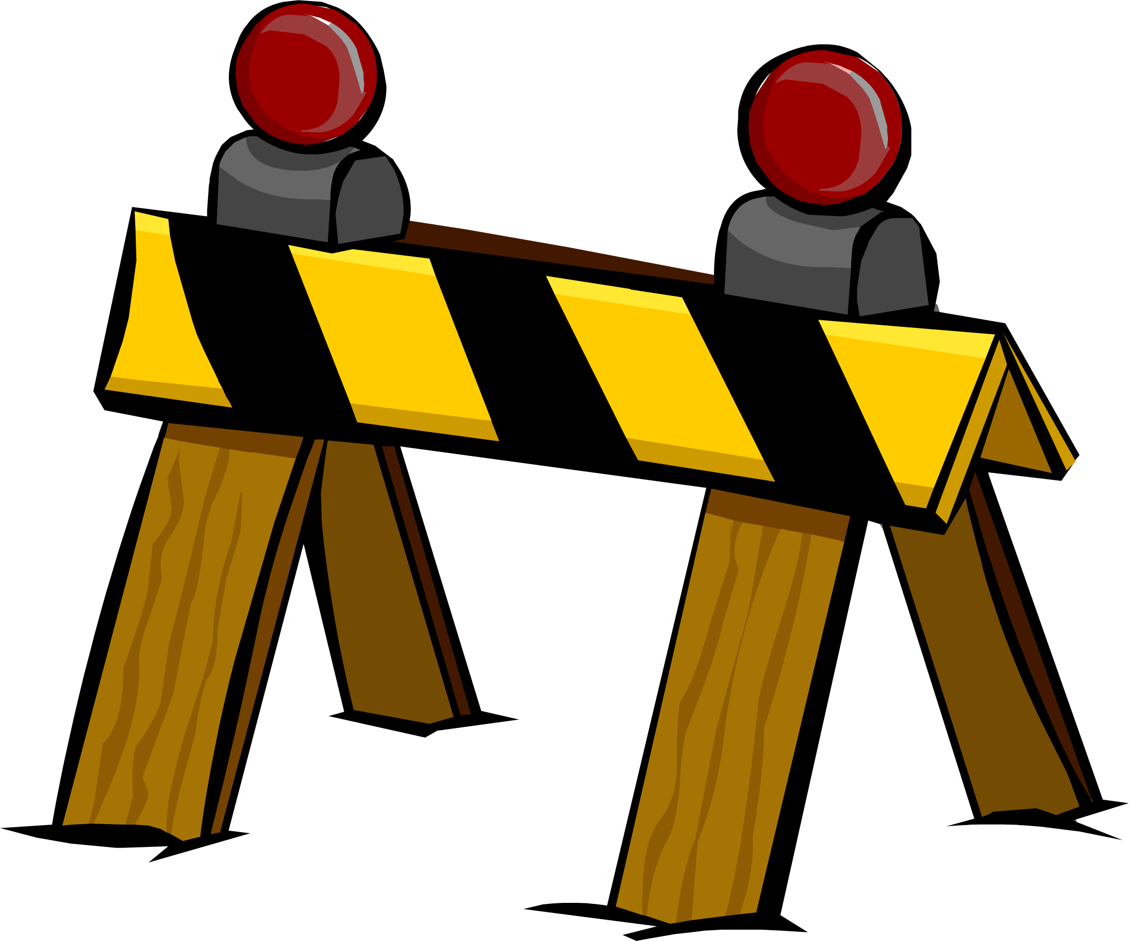 See Here Construction Clipart Black And White - Barrier Png (2220x1851)
