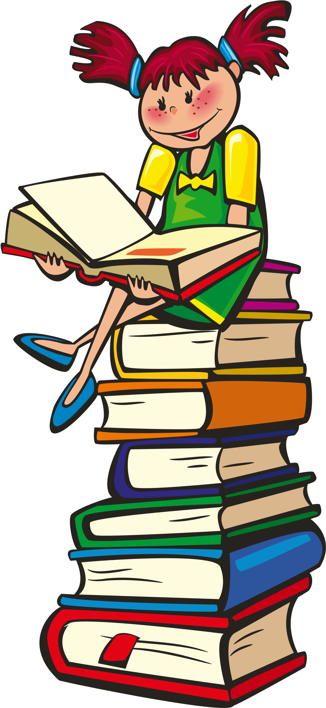 Big Image - Reading Book Clipart (1697x2400)