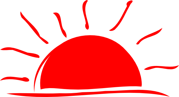 Sunset - Sun Set Clip Art (600x328)