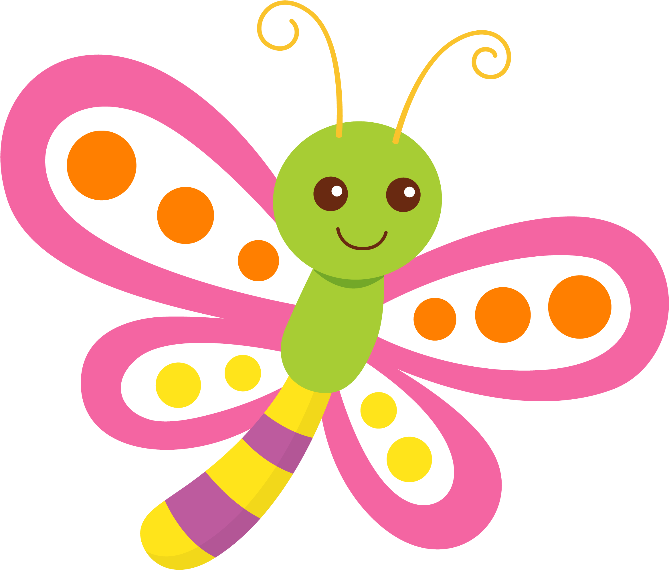 Clip Art, Dragonfly Clipart, Butterfly Template, Insect - Butterflies & Stripes Comfort Mat (personalized) (2515x2073)