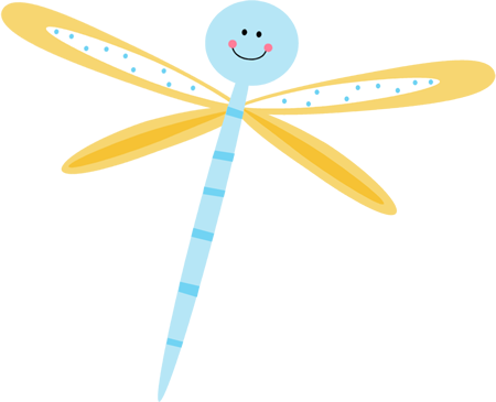Pretty Dragonfly - Sky Blue Dragonfly (450x365)
