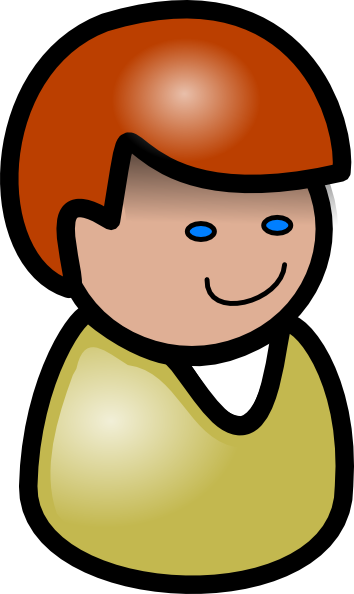 Smiling People Clip Art - คอ ล เซ็นเตอร์ การ์ตูน (354x594)