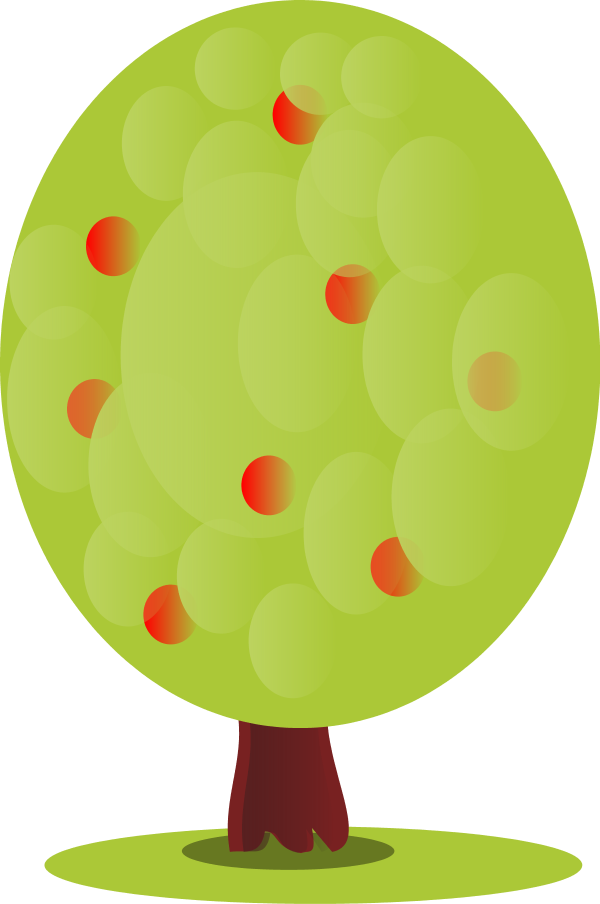 Lemon Tree Clipart - ภาพ วาด ผล แอปเปิล การ์ตูน น่า รัก (1594x2400)