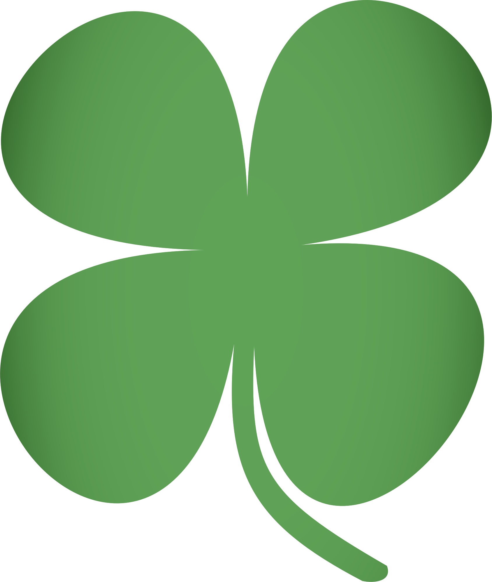 Big Image - 4 Leaf Clover Transparent (1688x1993)