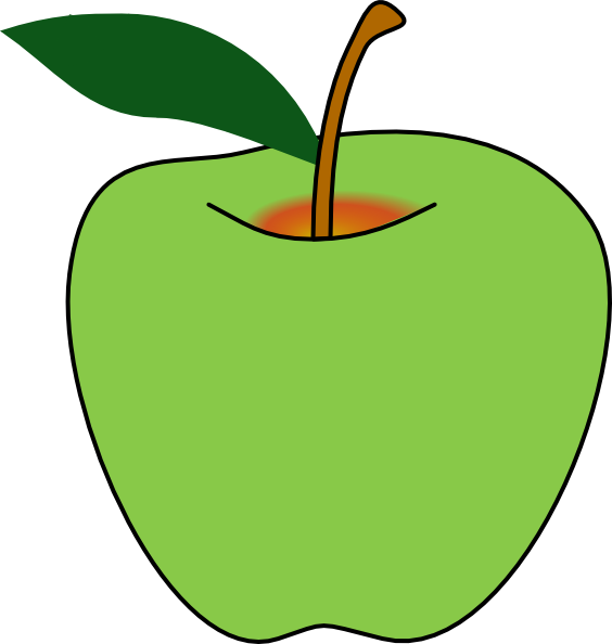 Clipart Info - Yellow Apple Clip Art (564x594)