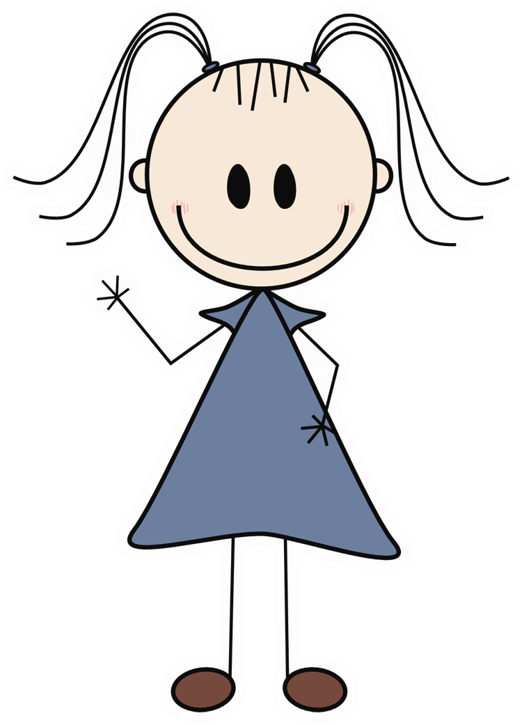Clipart Cartoon Stickman Stick People Free Download - Girl Stick People Clipart (750x1041)