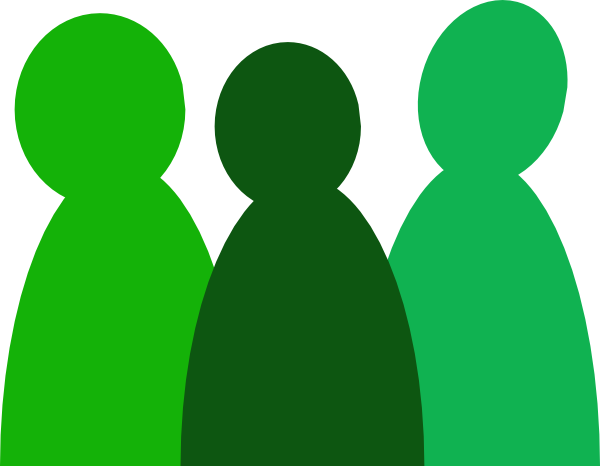 Three People Clipart (600x466)