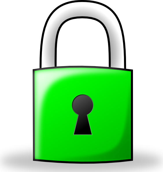 Free Vector Lock Clip Art - Lock Clipart (564x593)