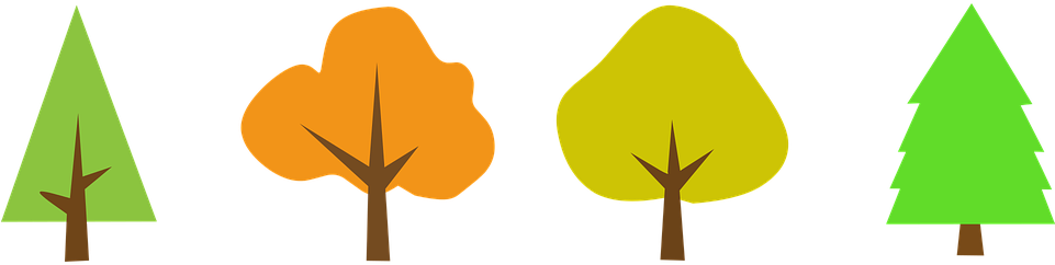 Tree, Wood, Clipart, Sticker - Tree Vector Simple (1280x640)
