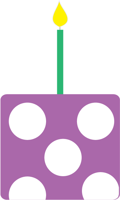 Milestone - Clipart - Birthday Cake (414x663)