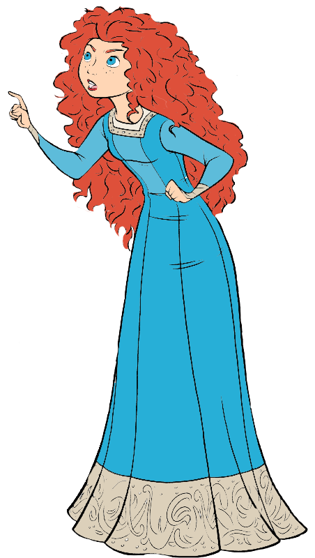 Princesses Clip Art - Merida (468x816)
