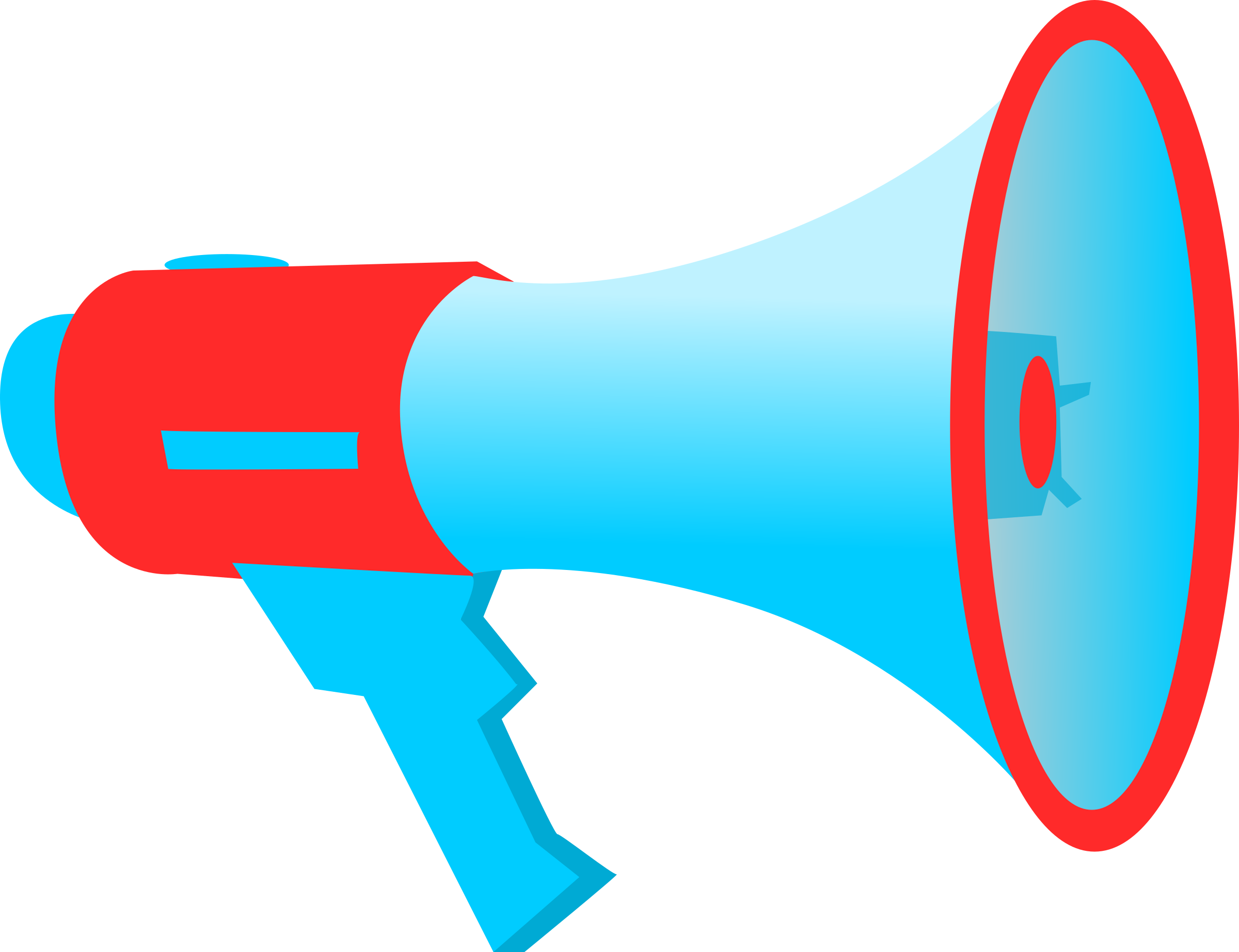Big Image - Megaphone Clipart (2400x1844)