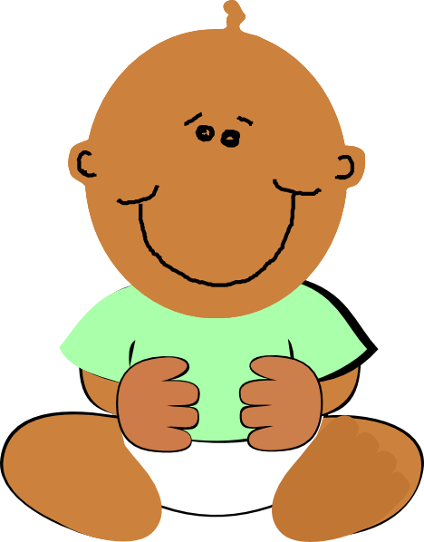 Free Clip Art Baby Animals Free Clipart Images - Black Baby Clip Art (468x598)