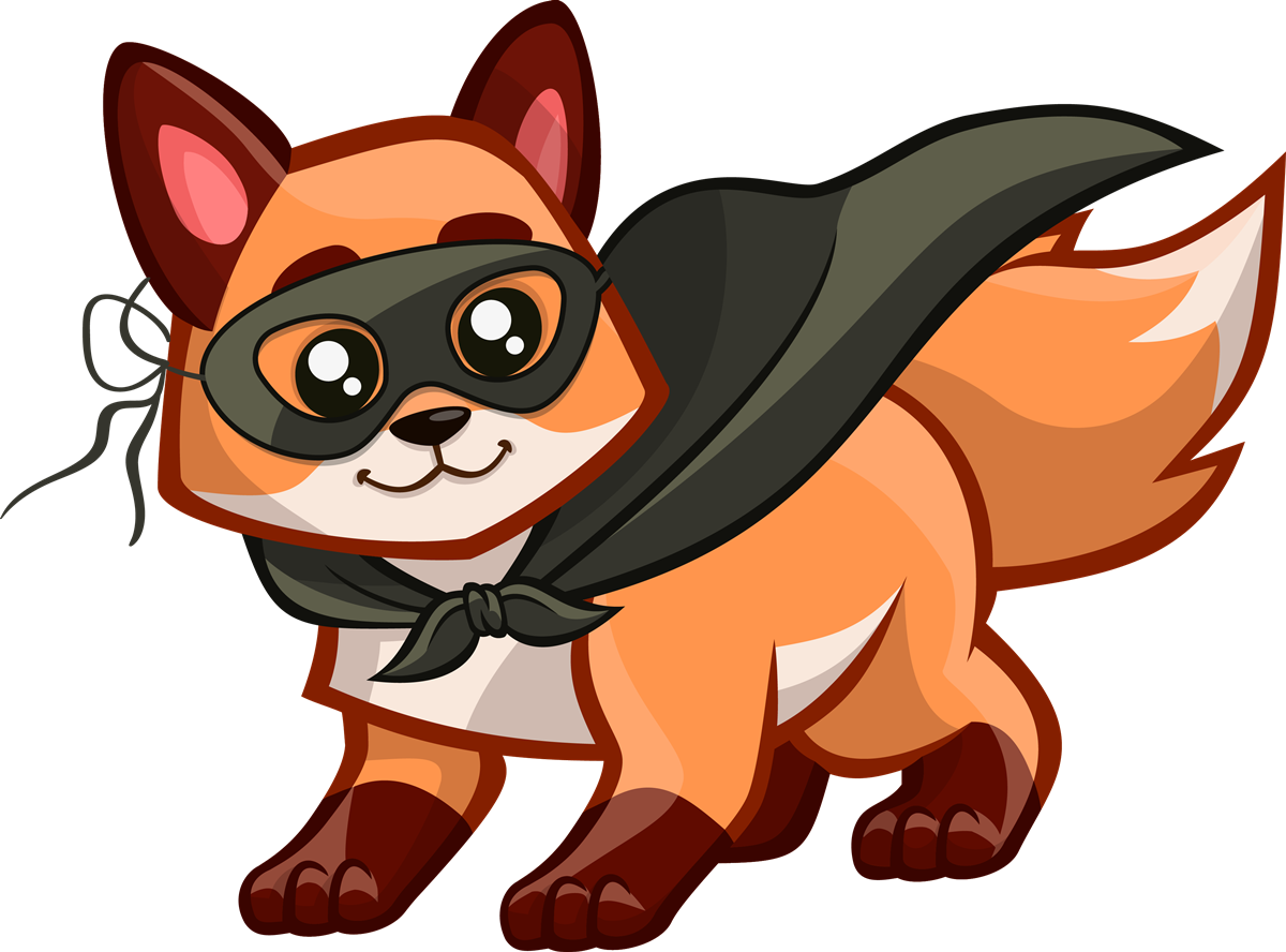 Cute Clipart Foxes (1200x888)