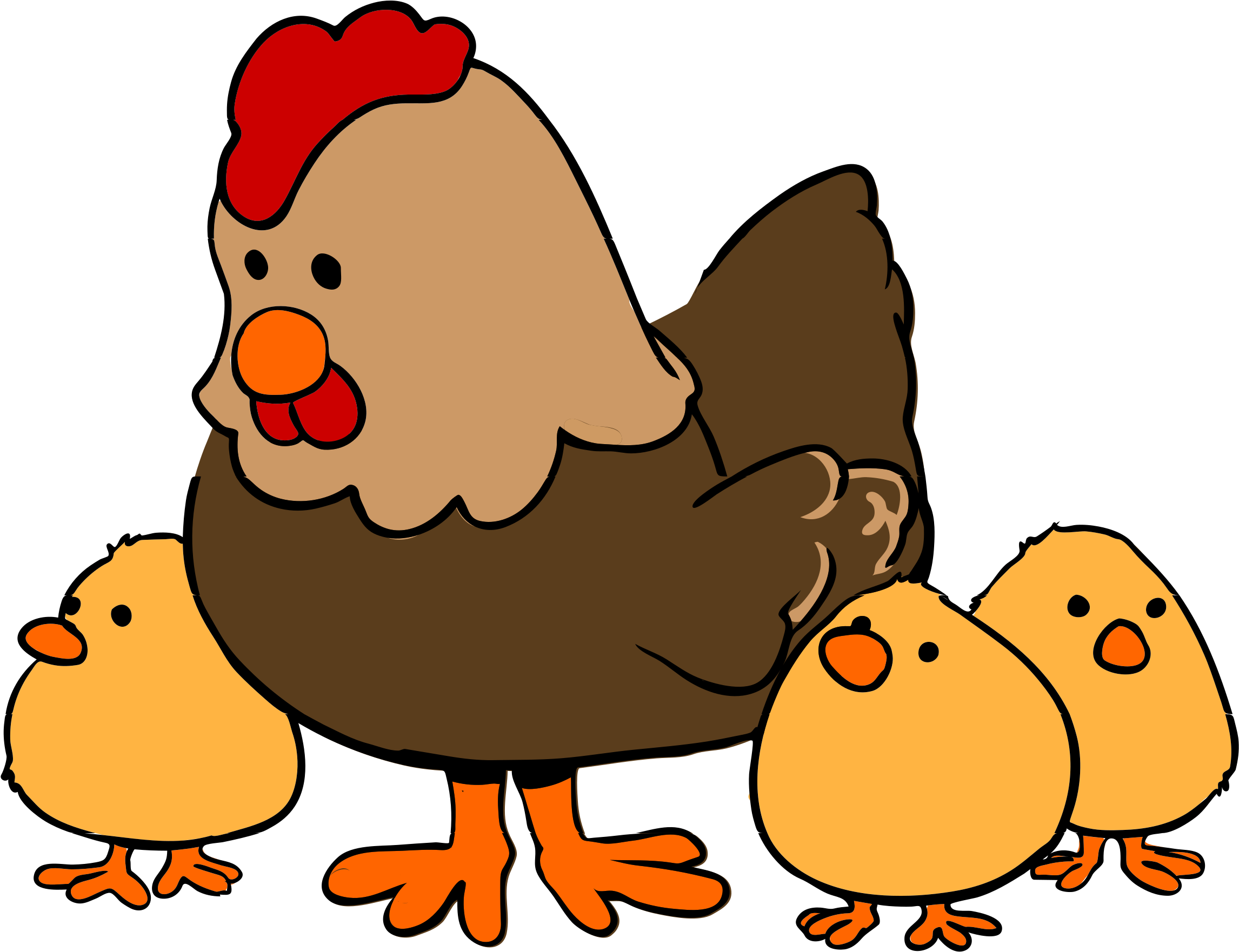 Space Requirement For Layer Farming - Farm Animal Clip Art (2400x1874)