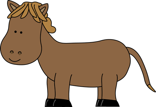 Short Horse - Transparent Background Horse Clipart (500x343)