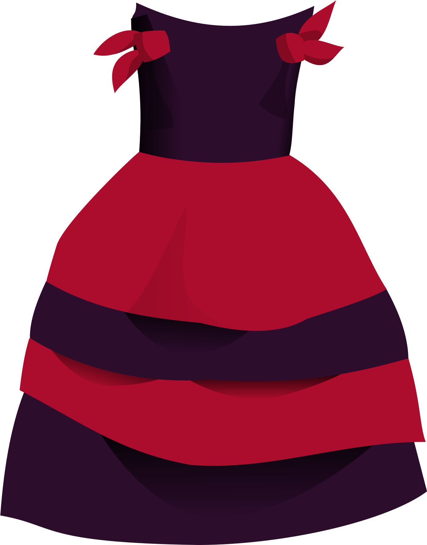 Big Dress Clipart (1388x2400)