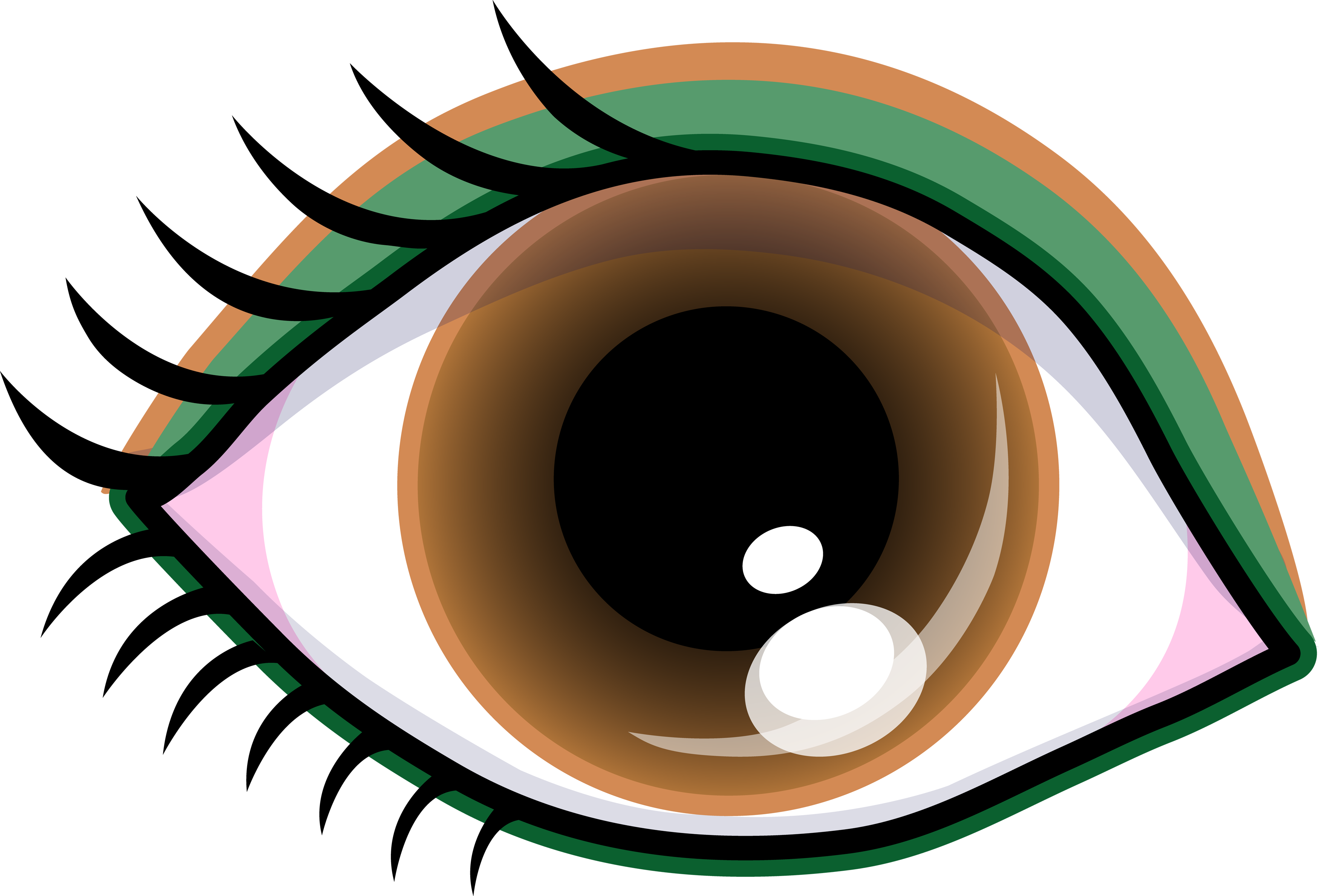 Eye Clip Art Black And White - Smize Smile With Your Eyes Top Model Tyra Banks Ne (3500x2379)