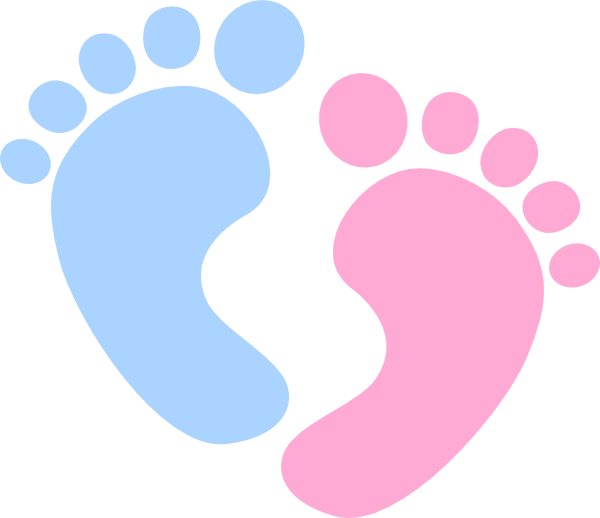 Right Baby Foot Print Clipart Best - Pink Baby Feet Clipart (600x518)