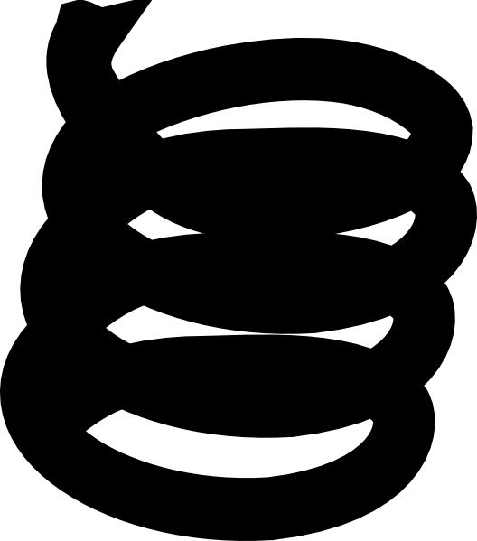 Black And White Metal Spring (528x599)