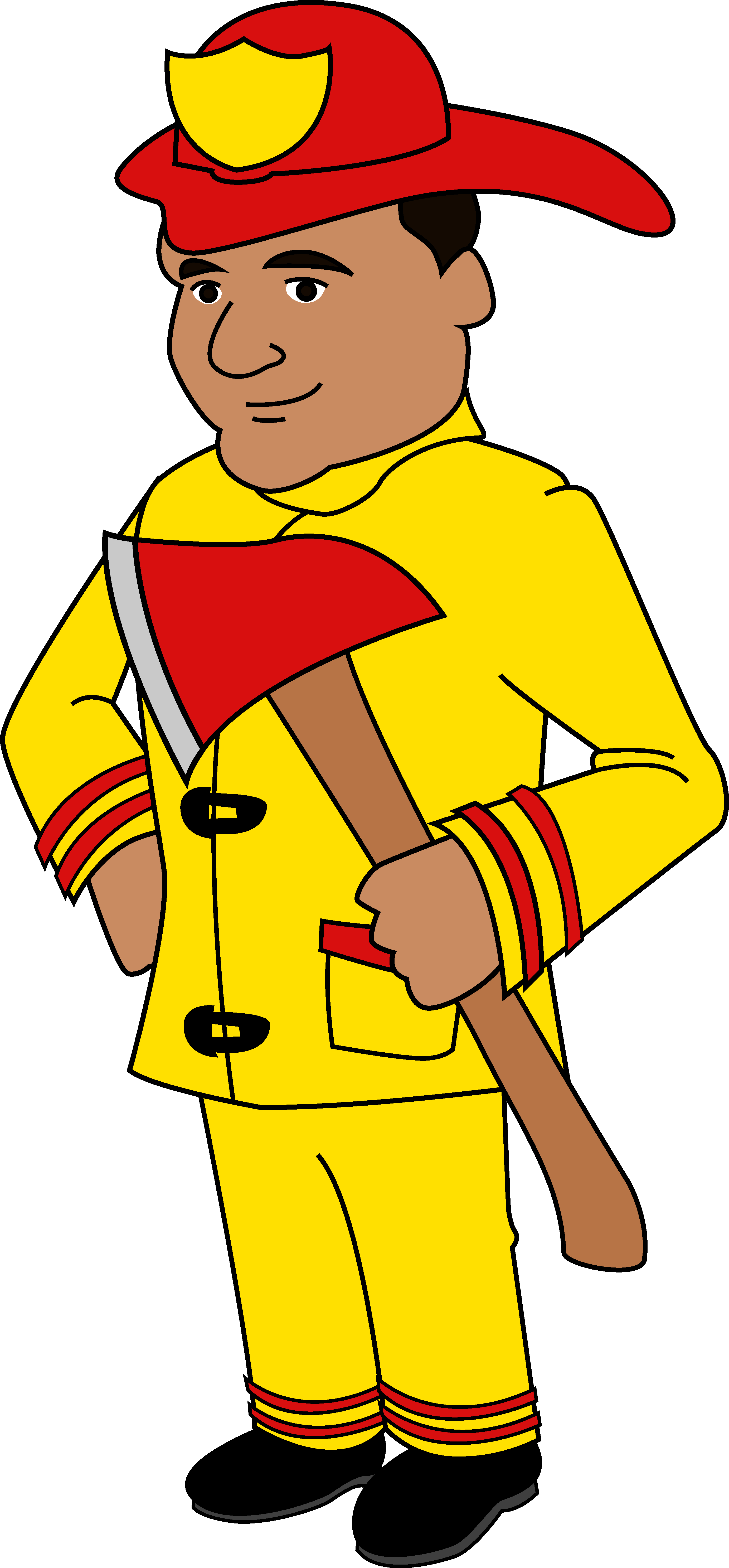 Fireman Clip Art - Firefighter Clipart (2766x5948)