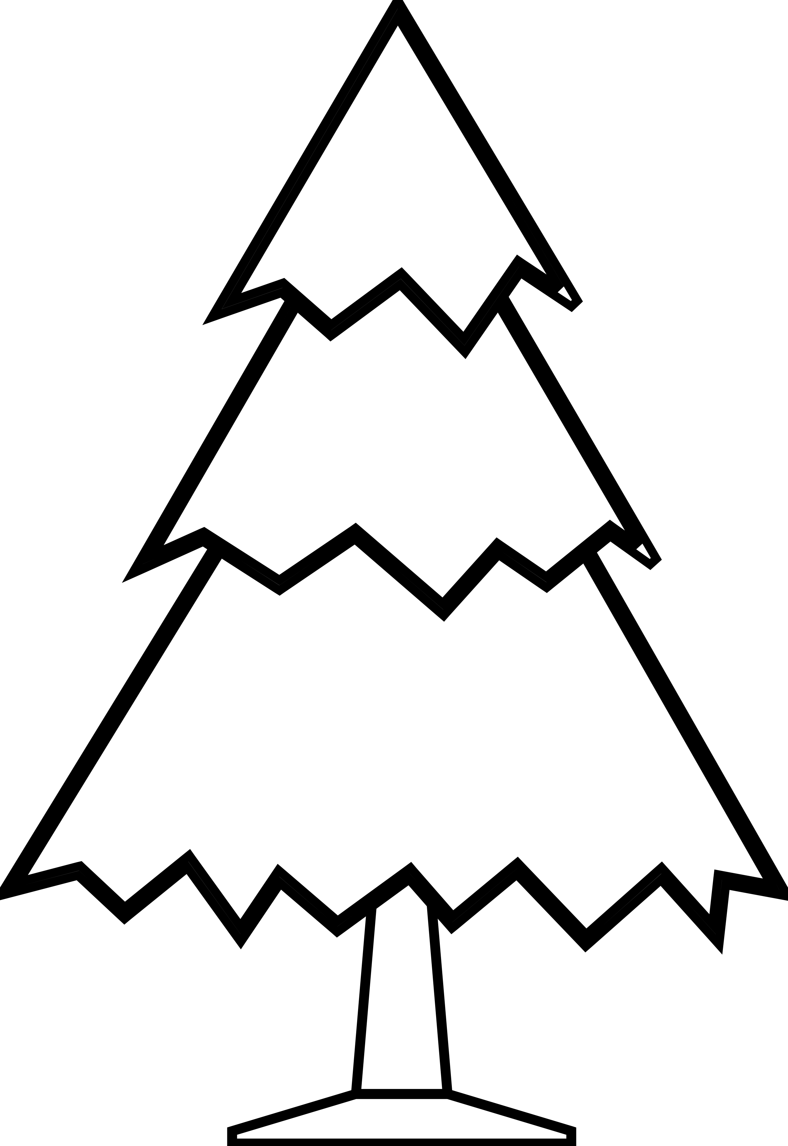 Tree Line Drawings - Tree Line Drawings (2555x3714)