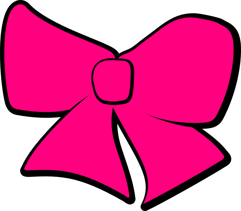 Hair Bow Clipart (824x720)