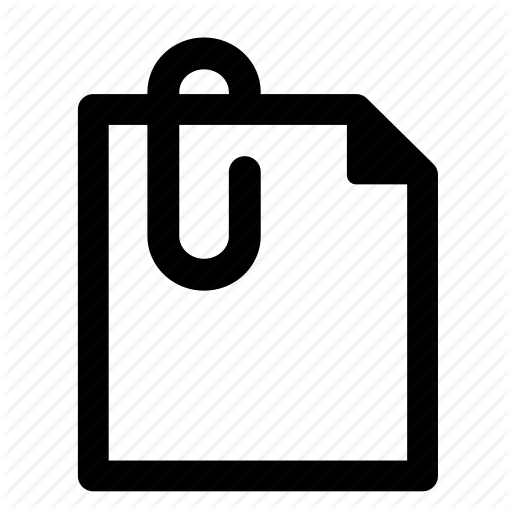 Paper Clip Icon - File Work Icon (512x512)