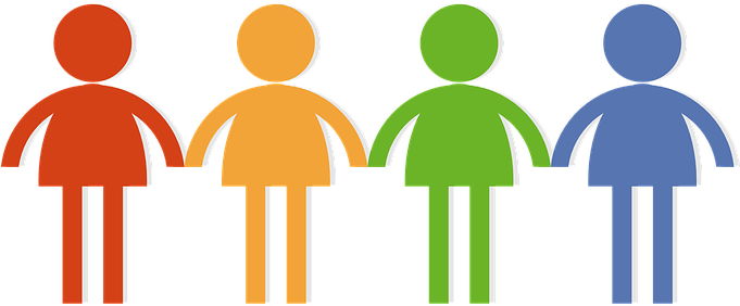 Community Crowd Group Man Men Women Woman - Clipart People Holding Hands (680x340)