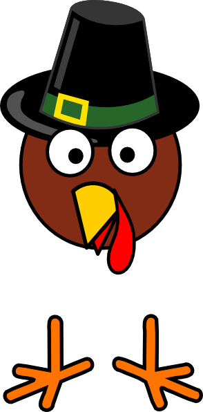 Totetude Turkey Head Feet Thanksgiving Clip Art At - Thanksgiving Turkey Head Clip Art (728x1475)