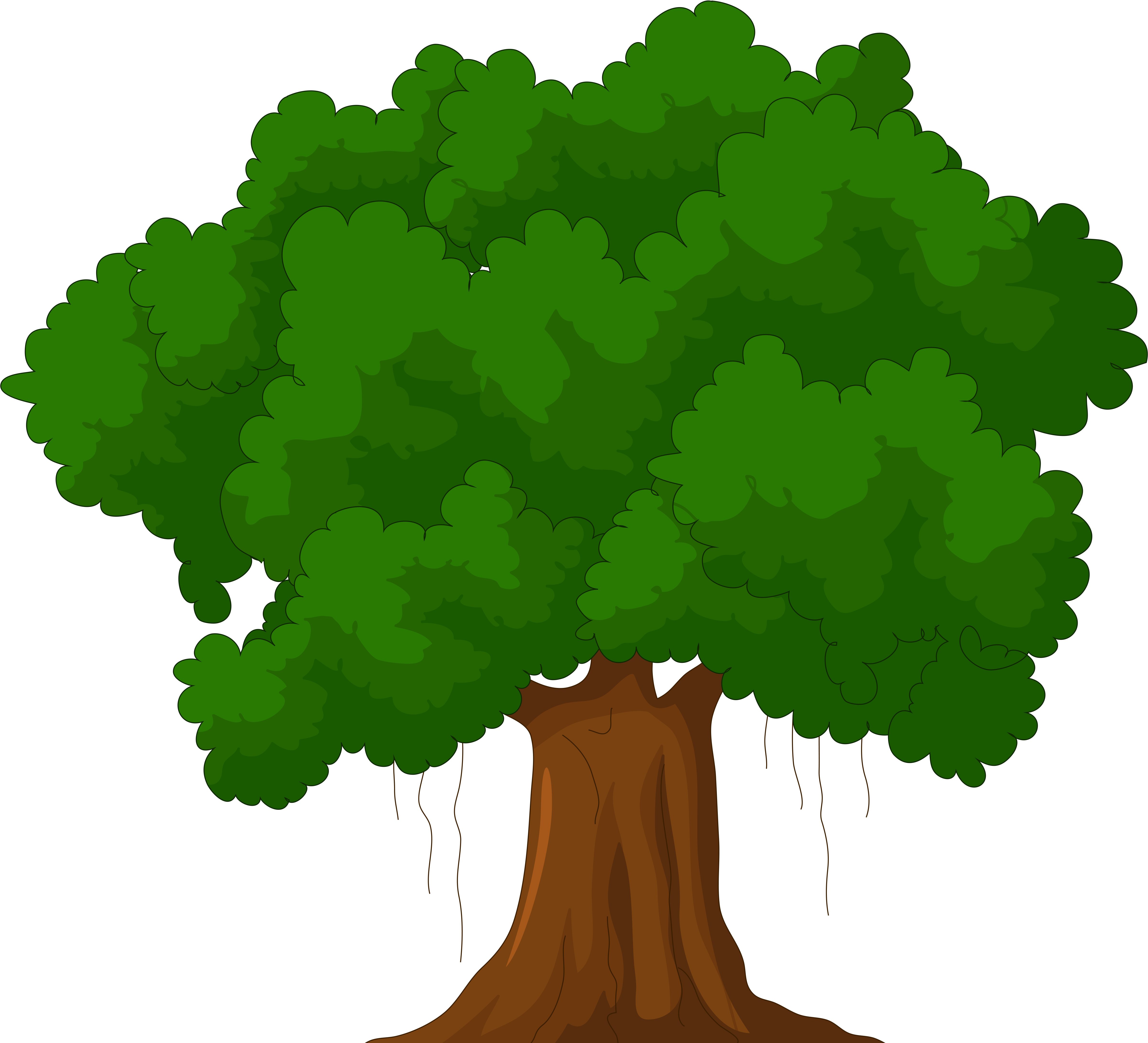 Cartoon Green Tree Png Clipart - Green Tree Cartoon - Full Size PNG ...
