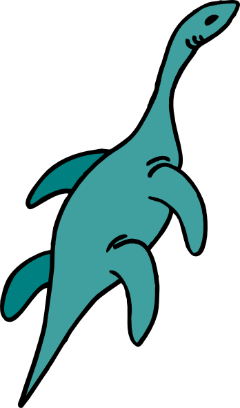 Water Dinosaur Clipart (348x591)