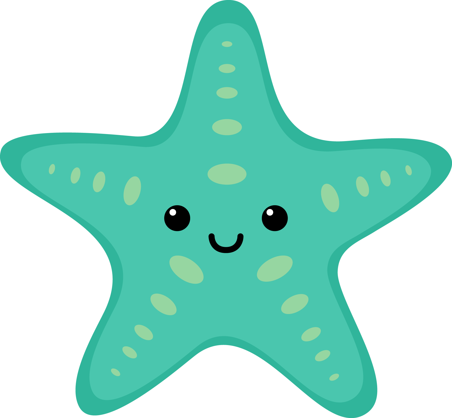 Image Result For Aloha Clip Art - Sea Animals Cartoon Png (1800x1668)