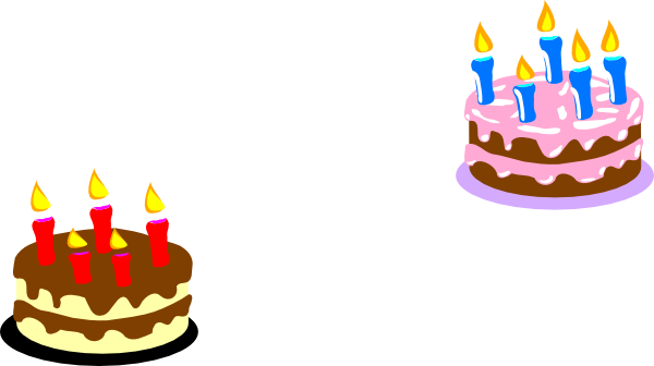 Cake Clipart Small Pencil And In Color Birthday Clip - Birthday Cake Small Size (600x336)