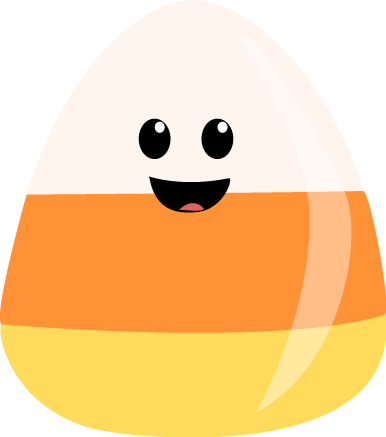 Cute Candy Corn - Carmel Candy Corn Cartoon (386x437)