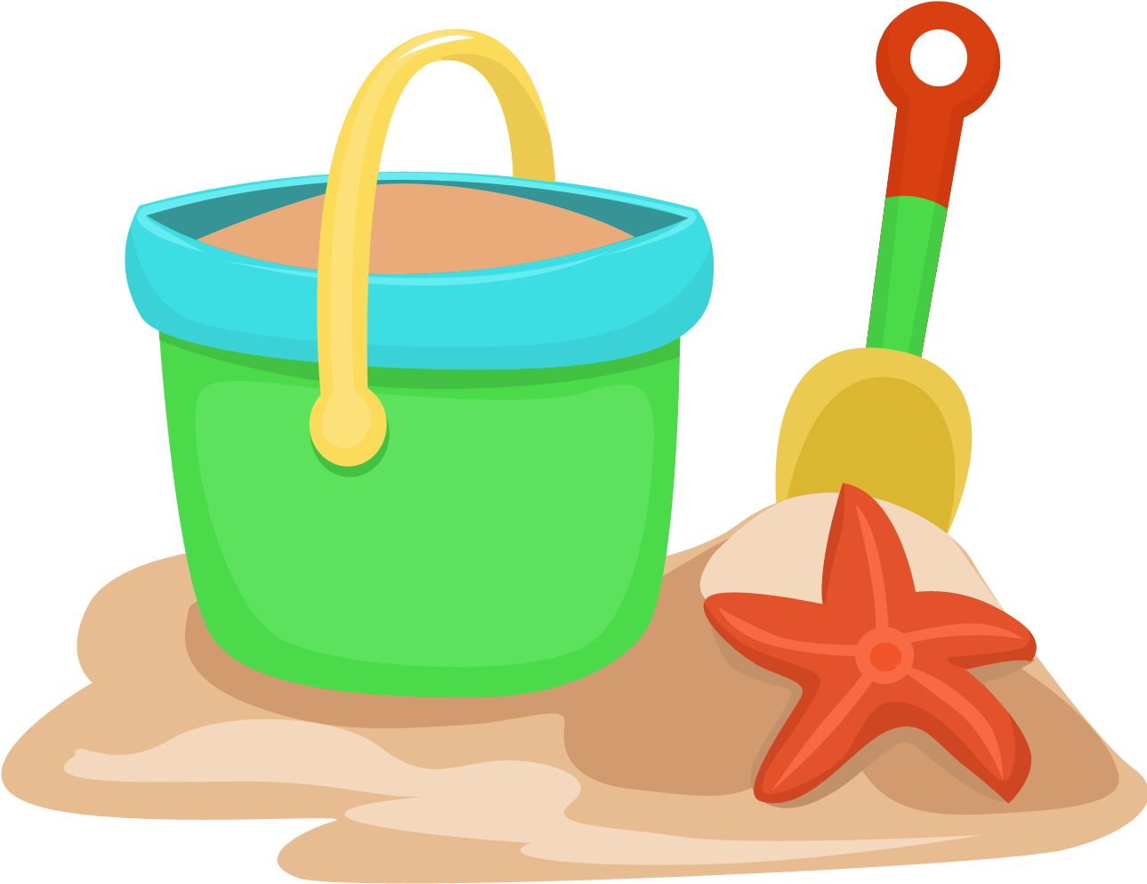 ○•‿✿⁀ocean Safari‿✿⁀•○ - Beach Clipart (1337x1125)