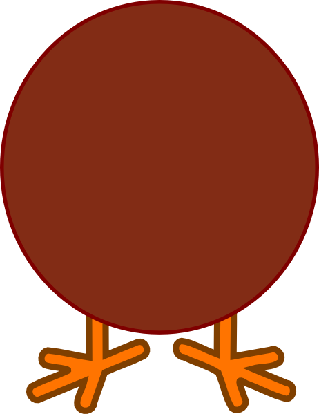 Brown Turkey Body Clip Art Ovhnuh Clipart - Turkey Body Clipart (462x599)